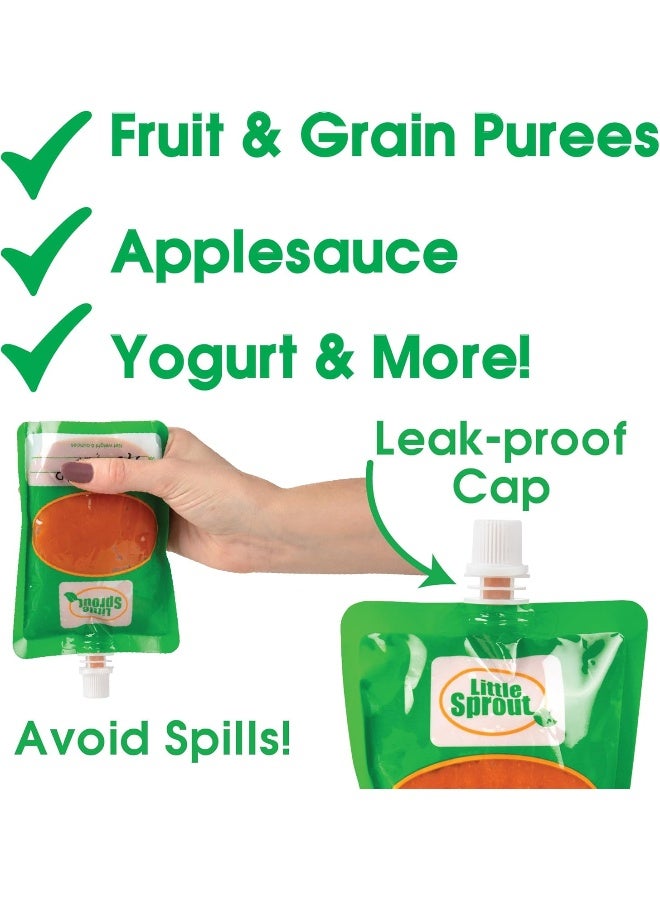Sprout Cups Disposable 6oz Baby Food Storage Pouch Containers, 48 Pack - Image 4